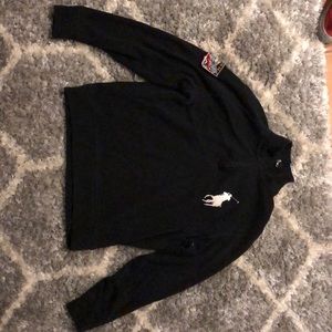 Black polo sweater
